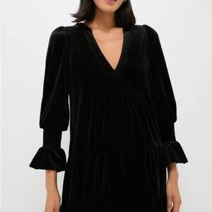 Pomander Place Black Velvet Kenzo Dress XL